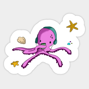 Octo Music Sticker